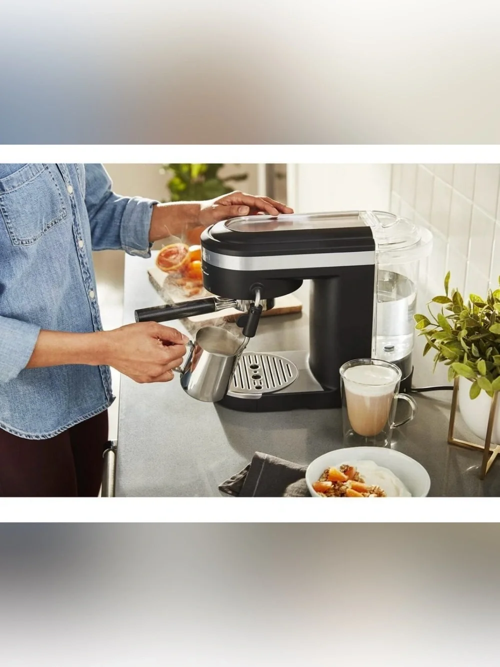 KitchenAid Semi-Automatic Espresso Machine Black Matte
